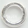Sterling Silber Frülings-Ring-Verschluss, 925 Sterling Silber, Kreisring, plattiert, glatt, keine, 16x16x3mm, Bohrung:ca. 10mm, verkauft von PC