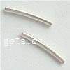 Sterling Silver Tube Beads, 925 Sterling Silver, plated, smooth Approx 0.5mm 