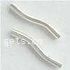 Sterling Silver Tube Beads, 925 Sterling Silver, plated, smooth Approx 1mm 