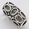Zinc Alloy European Beads, Tube, plated Approx 4.5mm 