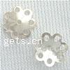 Sterling Silver Bead Caps, 925 Sterling Silver, Flower, plated, hollow Approx 0.3mm 