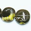 Colorful Plated Porcelain Beads, Flat Round Approx 2.5mm 