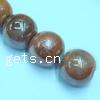 Colorful Plated Porcelain Beads, Round Approx 2mm 