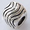 Zinc Alloy European Beads, Rectangle, plated, without troll Approx 4.5mm 