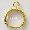 Brass Hoop Earring Components, plated, with loop Approx 2mm 