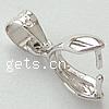 Sterling Silver Pinch Bail, 925 Sterling Silver, plated Approx 3.5mm 