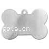 Sterling Silver Tag, 925 Sterling Silver, Dog Bone, plated 