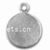 Sterling Silver Tag, 925 Sterling Silver, Flat Round, plated 