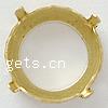 Brass Cabochon Settings, Flat Round, plated Approx 0.5mm, Inner Approx 12mm 