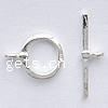 Sterling Silver Toggle Clasp, 925 Sterling Silver, Round, plated, smooth & single-strand Approx 2mm 