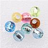 Kunststoff Pony Perlen, rund, gemischte Farben, Bohrung:ca. 2.5mm, 6100PCs/Tasche, verkauft von Tasche