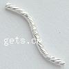 Sterling Silver Tube Beads, 925 Sterling Silver, plated, flower cut Approx 0.5mm 
