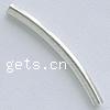 Sterling Silver Tube Beads, 925 Sterling Silver, plated, smooth Approx 2.5mm 