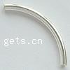 Sterling Silver Tube Beads, 925 Sterling Silver, plated, smooth Approx 2mm 