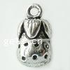 Zinc Alloy Fruit Shape Pendants, Strawberry, plated cadmium free Approx 2mm, Approx 