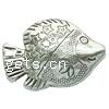 Zinc Alloy Animal Beads, Fish, plated Approx 1.5mm, Approx 