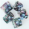 Handmade Lampwork Beads, Square Approx 2.5MM 