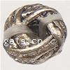 Zinc Alloy Spacer Beads, Round, plated nickel, lead & cadmium free, 6mm, Approx 