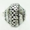 Zinc Alloy Cone Beads, Rondelle, plated Approx 1mm, Approx 