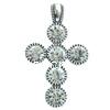 Zinc Alloy Cross Pendants, plated, with acrylic rhinestone cadmium free Approx 7mm, Approx 