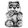 Zinc Alloy European Beads, Panda, plated, without troll Approx 4.2mm 