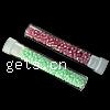 Box Glass Seed Beads, with Plastic Box, Round, mixed colors 