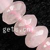 Natural Rose Quartz Beads, Rondelle, faceted Approx 1.5mm .5 Inch, Approx 