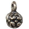 Zinc Alloy Bail Beads, Drum, plated cadmium free Approx 1mm, Approx 