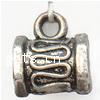 Zinc Alloy Bail Beads, Tube, plated cadmium free Approx 2mm, Approx 