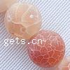 Perles agates effloresces naturelles , agate effleurant, Rond, 12mm Environ 1.2mm pouce, Environ Vendu par brin