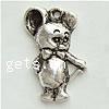 Zinc Alloy Animal Pendants, Mouse, plated Approx 1mm, Approx 