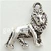 Zinc Alloy Animal Pendants, Lion, plated Approx 1.5mm 