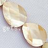 Natural Yellow Shell Beads, Teardrop, faceted Approx 1mm Inch 