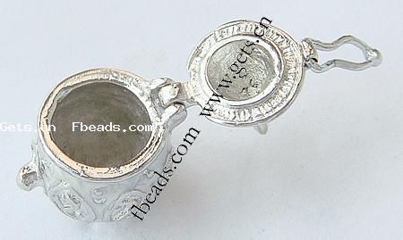 Zinc Alloy European Prayer Box Pendants, plated, enamel, more colors for choice, 21x12xx15mm, Hole:Approx 2mm, Sold By PC