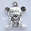 Zinc Alloy Animal Pendants, Mouse, plated Approx 2mm 