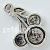 Zinc Alloy Pendant Cabochon Setting, Cherry, plated Approx 2mm 