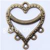Zinc Alloy Chandelier Components, Heart, plated, 1/5 loop nickel, lead & cadmium free Approx 2mm, Approx 