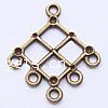Zinc Alloy Chandelier Components, Rhombus, plated, 1/5 loop nickel, lead & cadmium free Approx 1.5mm, Approx 