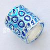 Enamel Zinc Alloy European Beads, Tube, plated, without troll & large hole Approx 5mm 