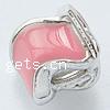 Enamel Zinc Alloy European Beads, plated, without troll & large hole Approx 5mm 