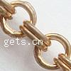 Brass Double Link Chain, plated cadmium free 
