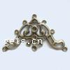 Metal Alloy Charm Connector, plated 
