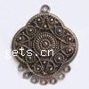 Metal Alloy Chandelier Component, Flower, plated 32mm 