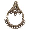 Zinc Alloy Chandelier Components, Oval, plated, multi loops cadmium free Approx 
