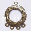 Zinc Alloy Chandelier Components, Donut, plated, 1/4 loop cadmium free, 25mm, Approx 