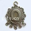 Zinc Alloy Chandelier Components, Oval, plated, 1/5 loop cadmium free 