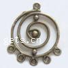 Zinc Alloy Chandelier Components, plated, 1/5 loop cadmium free, 25mm, Approx 