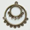 Zinc Alloy Chandelier Components, Donut, plated, 1/9 loop cadmium free, 30mm, Approx 