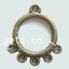Zinc Alloy Chandelier Components, Donut, plated, 1/5 loop cadmium free, 13mm, Approx 
