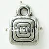 Zinc Alloy Jewelry Pendants, Rectangle cadmium free Approx 1mm, Approx 